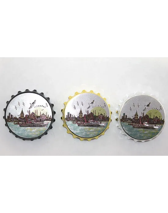 İstanbul Temalı Gazoz Kapağı Magnet - Model 1