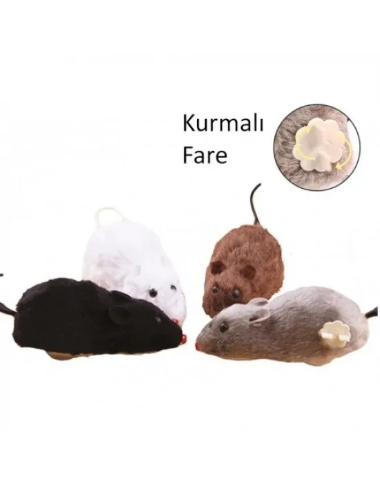ieg™ Kurmalı Kedi Eğitim Oyuncağı Tüylü Fare