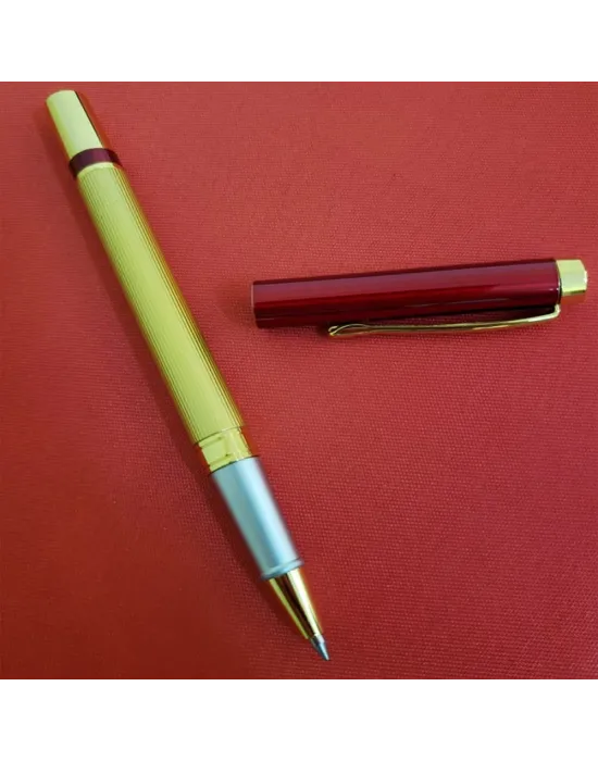 Kutulu Kırmızı Gold Tasarım Roller Kalem