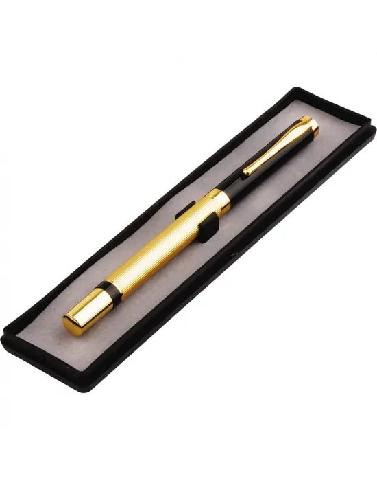 Kutulu Metal Roller Gold Siyah Kalem