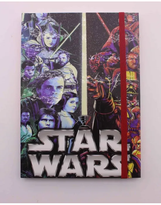 Lastikli Çizgisiz Sert Kapak Star Wars Defter