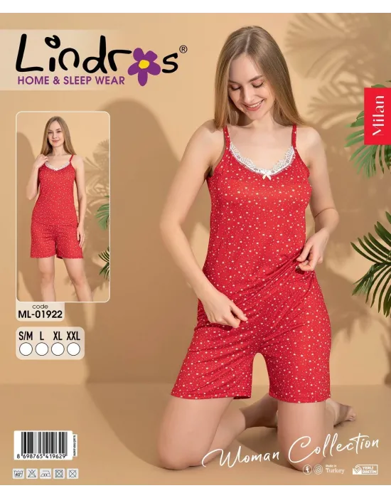 ieg™ Lindros ML-01922 Kadın İp Askılı Şort Takım
