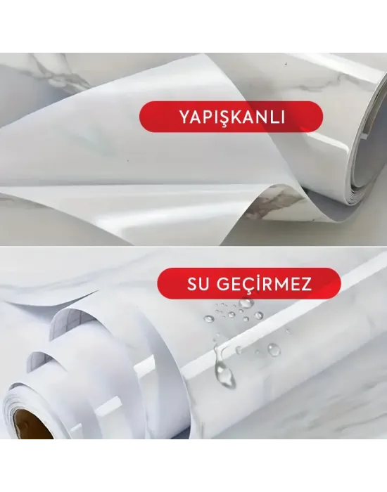 Mermer Desenli Kaplama Kağıdı 5 Metre