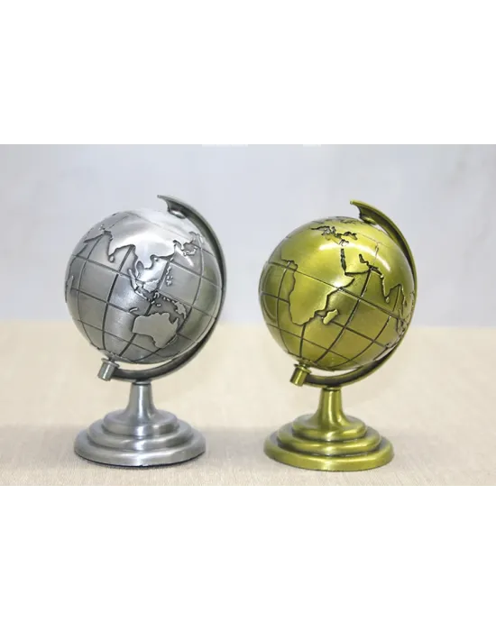 Metal Dünya Küre - Model 2