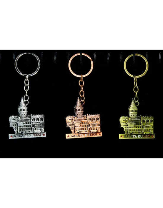 Metal Galata Kulesi Anahtarlık Model 4