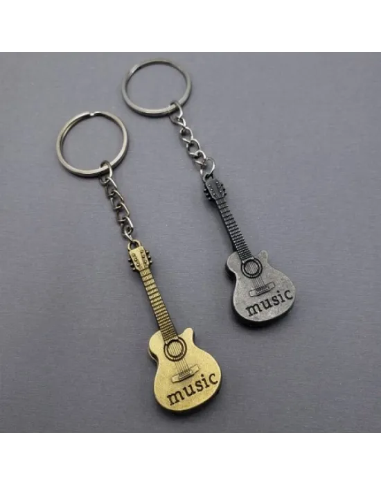 Metal Gitar Anahtarlık