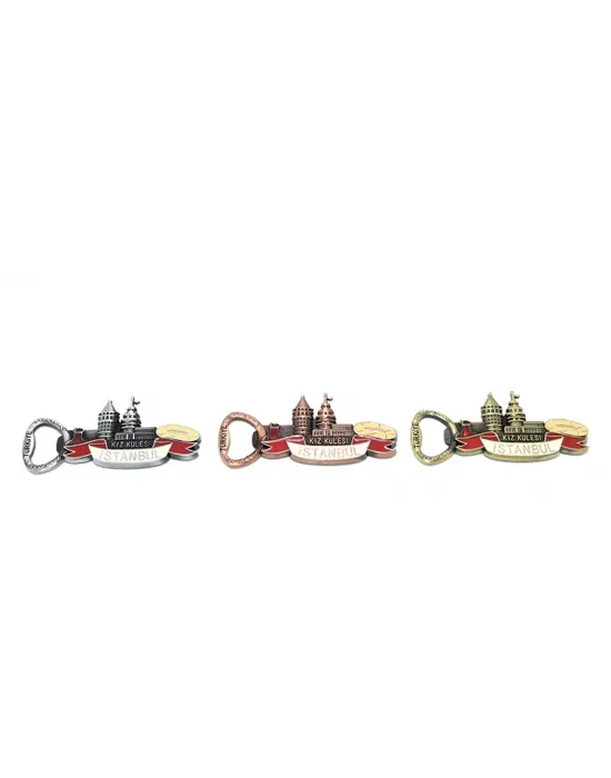Metal İstanbul Temalı Yöresel Magnet Açacak Model 3