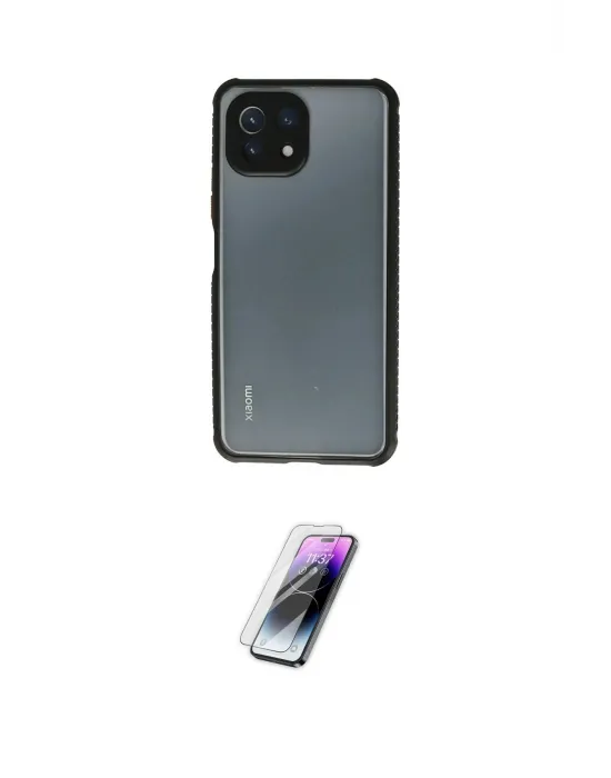ieg™ Mİ 11 Lite Kılıf Nova Asil Özel Seri - Şeffaf Pasifik Cam Ekran Koruyucu