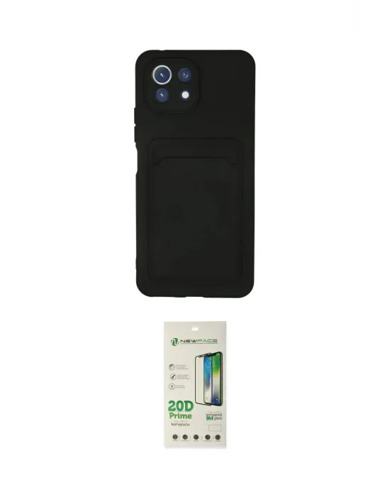 ieg™ Mİ 11 Lite Kılıf Vadi Çizgi Prime - Siyah 20D Premium Cam Ekran Koruyucu