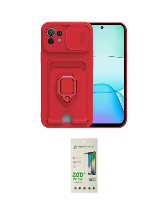 ieg™ Mİ 11 Lite Kılıf Vadi Form Prime - Siyah 20D Premium Cam Ekran Koruyucu