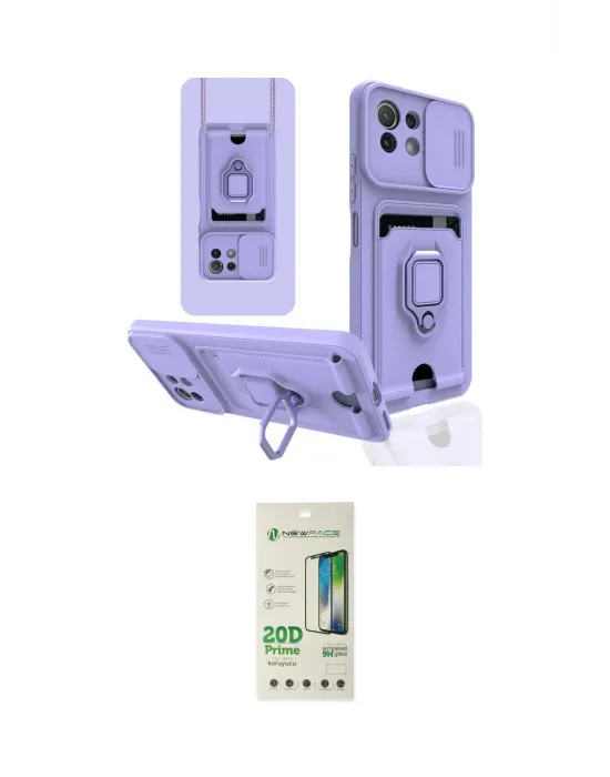 ieg™ Mİ 11 Lite Kılıf Vadi Form Prime - Siyah 20D Premium Cam Ekran Koruyucu