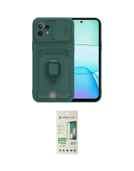 ieg™ Mİ 11 Lite Kılıf Vadi Form Prime - Siyah 20D Premium Cam Ekran Koruyucu