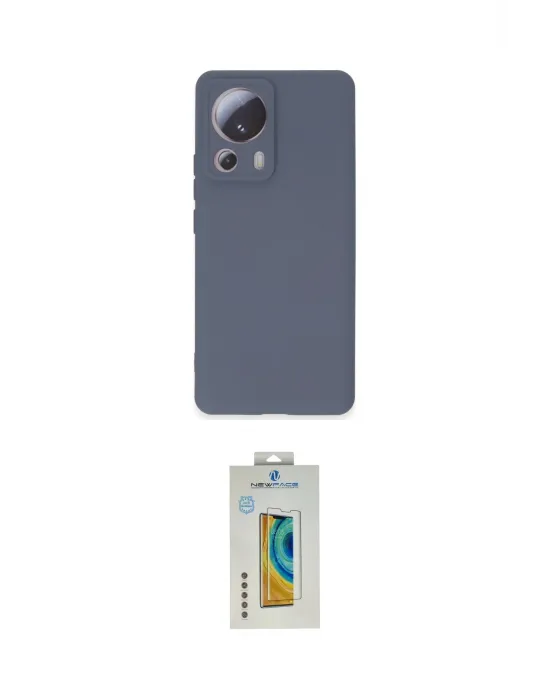 ieg™ Mi 13 Lite Kılıf Ahenk Serisi - Siyah Polymer Nano Ekran Koruyucu