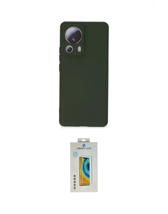 ieg™ Mi 13 Lite Kılıf Ahenk Serisi - Siyah Polymer Nano Ekran Koruyucu