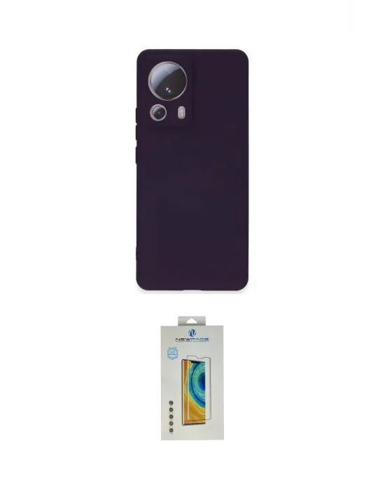 ieg™ Mi 13 Lite Kılıf Ahenk Serisi - Siyah Polymer Nano Ekran Koruyucu
