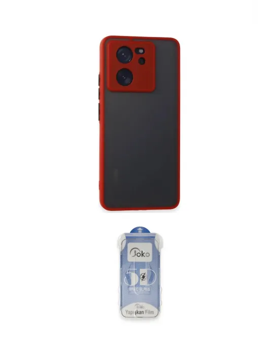 ieg™ Mi 13T Pro Kılıf Ahenk Çizgi Serisi - Siyah Joko Magic 5D Cam