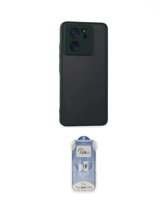 ieg™ Mi 13T Pro Kılıf Ahenk Çizgi Serisi - Siyah Joko Magic 5D Cam