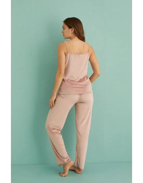 ieg™ Mihra 13402 Kadın Kadife 3Lü Pijama Takımı