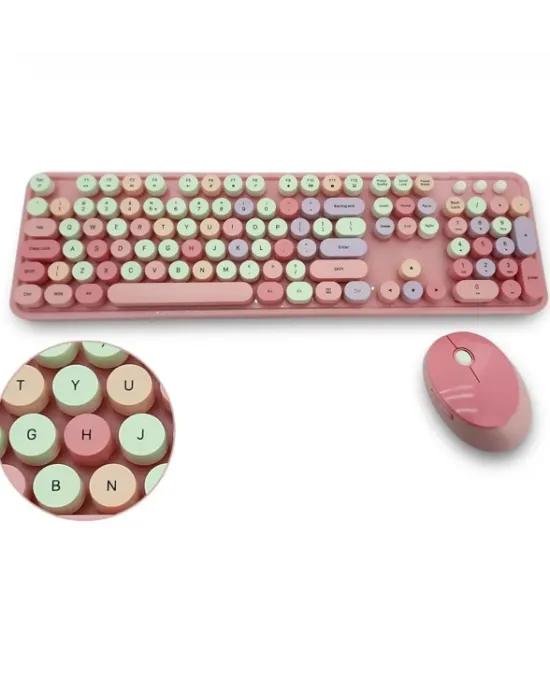 Mofii Pembe Sweet Dm Combo Klavye Mause Set