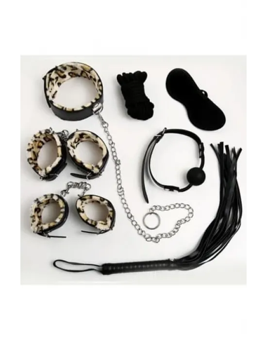 ieg™ Nıghtlıght 8014 Fantezi 7Li Kırbaç Ve Kelepçe Set