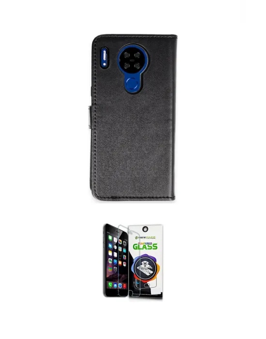 ieg™ P13 Blue Max Lite Kılıf Siluet Işık Serisi - Şeffaf Temperli Cam Ekran Koruyucu