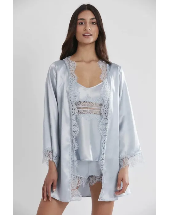 ieg™ Pierre Cardin 2490 Bayan Sabahlıklı Saten Şort Takım