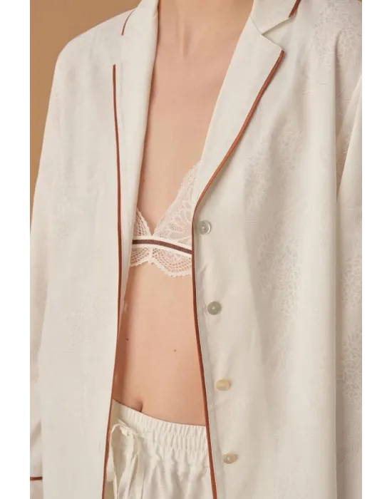ieg™ Pierre Cardin 25235 Kadın 3Lü Braletli Biyeli Pijama Takım
