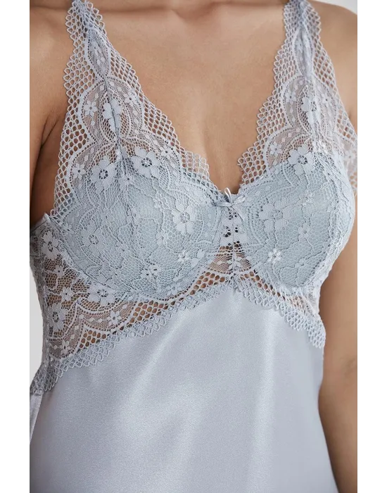 ieg™ Pierre Cardin 605 Bayan Saten Dantelli Gecelik