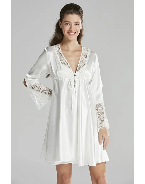 ieg™ Pierre Cardin 6625 Kısa Gecelikli 6lı İpek Set