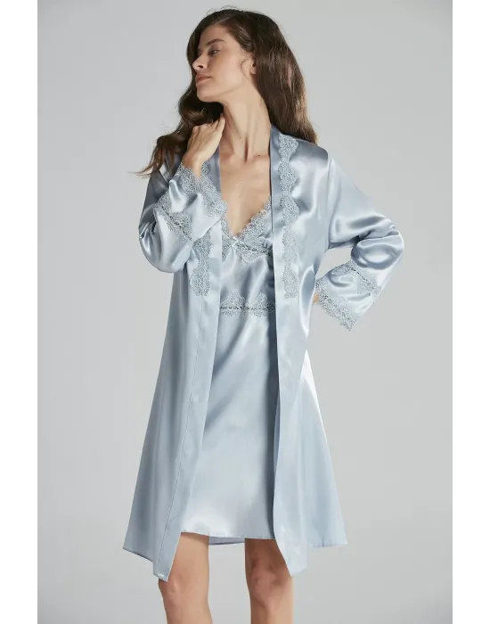 ieg™ Pierre Cardin 6965 Bayan 6lı Saten Gecelik Sabahlık