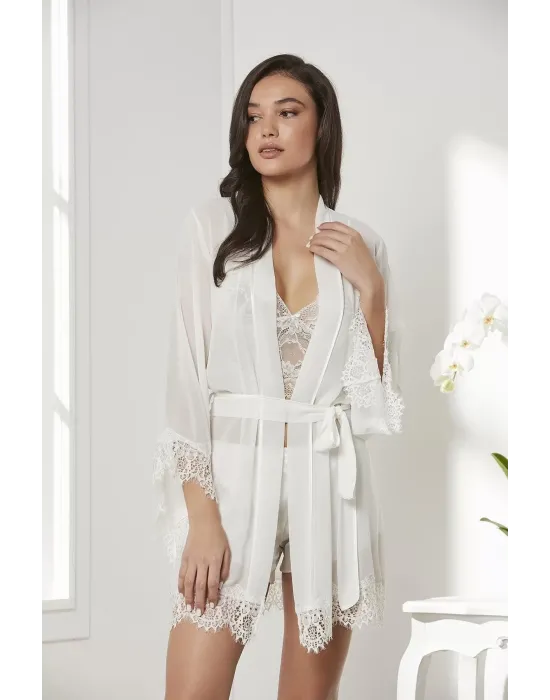ieg™ Pierre Cardin 7005 Sabahlıklı Şort Gecelik Takım