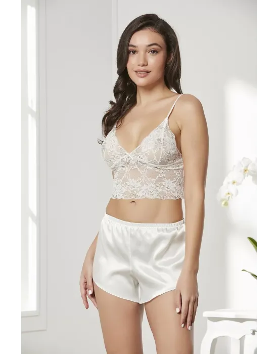 ieg™ Pierre Cardin 7005 Sabahlıklı Şort Gecelik Takım