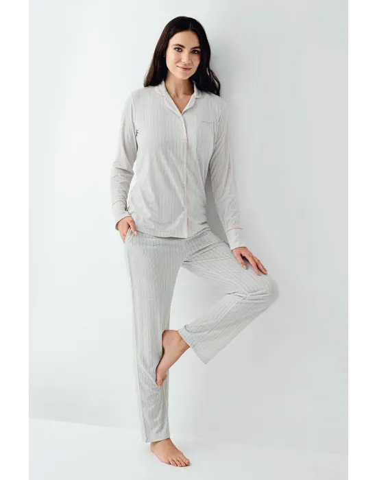 ieg™ Pierre Cardin 9051-S Gömlek Pijama Takımı