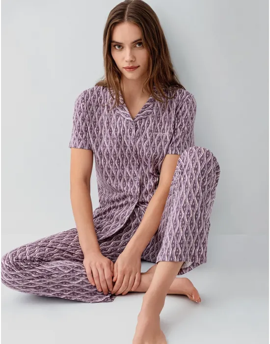 ieg™ Pierre Cardin 9184-S Kadın Gömlek Pijama Takım