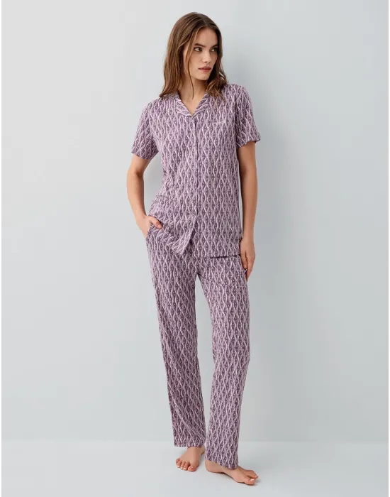 ieg™ Pierre Cardin 9184-S Kadın Gömlek Pijama Takım