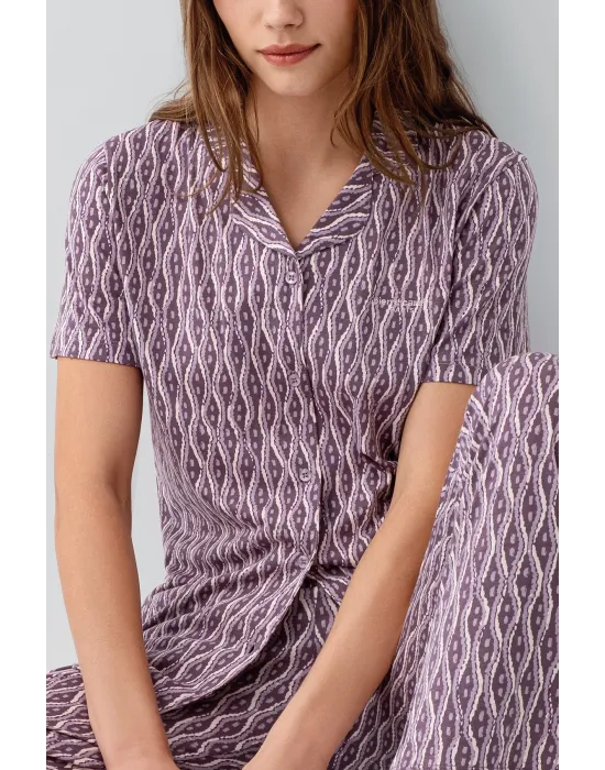 ieg™ Pierre Cardin 9184-S Kadın Gömlek Pijama Takım