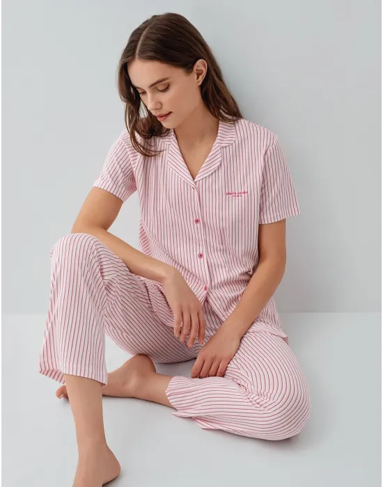 ieg™ Pierre Cardin 9204-S Kadın Gömlek Pijama Takım