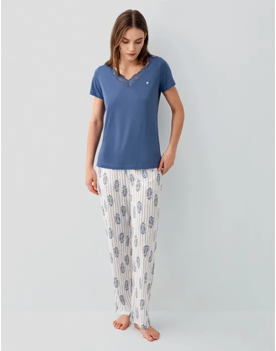 ieg™ Pierre Cardin 9214-S Kadın Kısa Kol Pijama Takımı