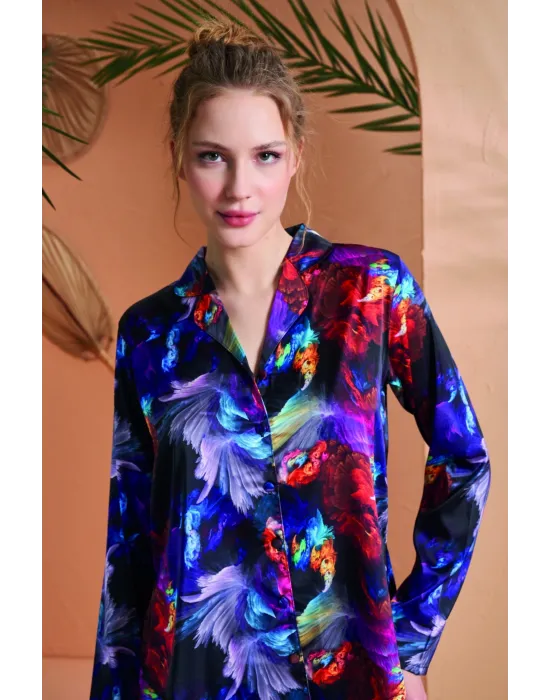 ieg™ PJS 27079 Kadın Düğmeli Pijama Takımı