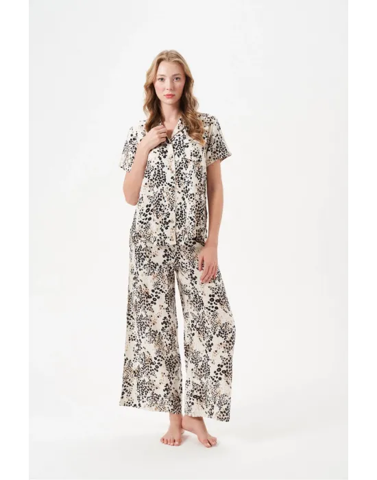 ieg™ PJS 29049 Kadın Düğmeli Pijama Takım