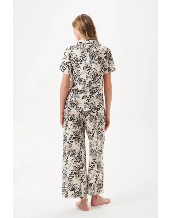 ieg™ PJS 29049 Kadın Düğmeli Pijama Takım