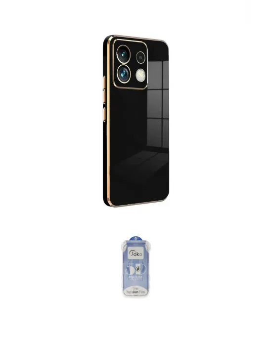 ieg™ Poco M6 Pro 4G Kılıf Yankı Serisi - Siyah Joko Magic 5D Cam