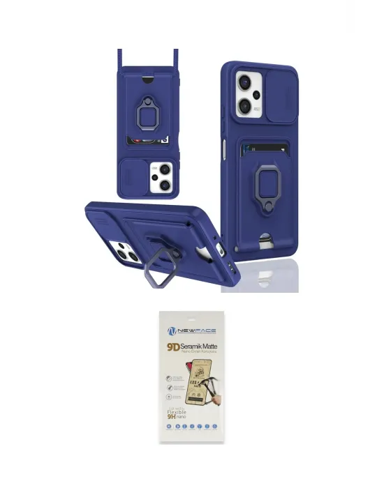 ieg™ Poco X5 5G Kılıf Vadi Form Prime - Siyah Mat Seramik Nano Ekran Koruyucu