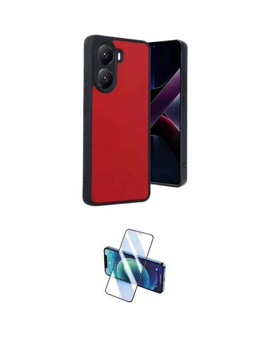 ieg™ Poco X7 Pro Kılıf Kıvılcım Işık Serisi - Siyah 3D Antistatik Seramik Nano Ekran Koruyucu