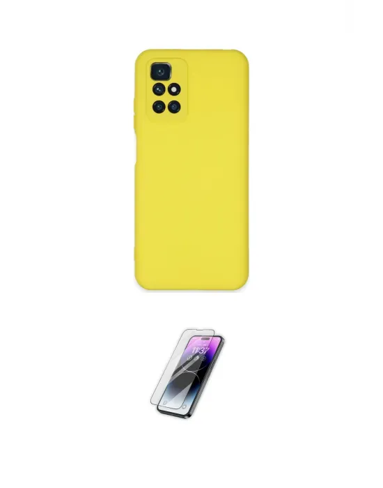 ieg™ Redmi 10 2022 Kılıf Ahenk Serisi - Şeffaf Pasifik Cam Ekran Koruyucu