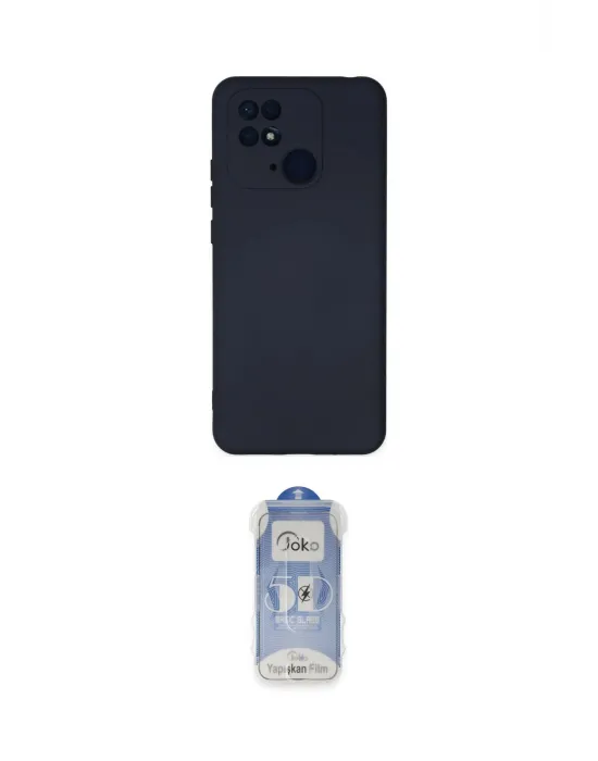 ieg™ Redmi 10C Kılıf Ahenk Serisi - Siyah Joko Magic 5D Cam