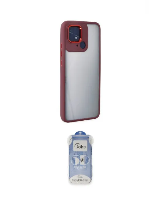ieg™ Redmi 10C Kılıf Eksen Doku Prime - Siyah Joko Magic 5D Cam