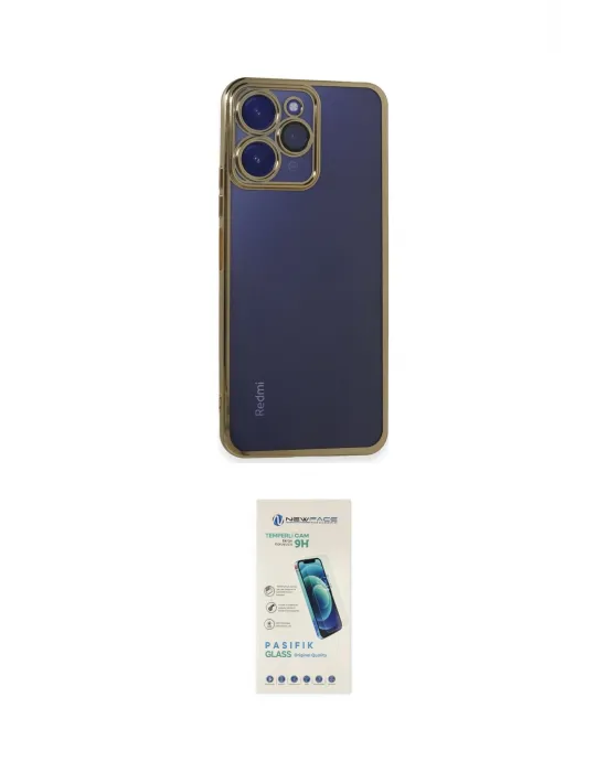 ieg™ Redmi 12 Kılıf Vadi Minimal - Şeffaf Pasifik Cam Ekran Koruyucu