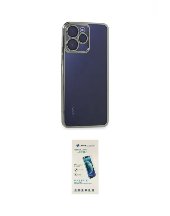 ieg™ Redmi 12 Kılıf Vadi Minimal - Şeffaf Pasifik Cam Ekran Koruyucu