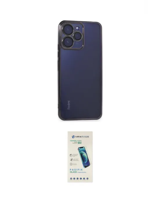 ieg™ Redmi 12 Kılıf Vadi Minimal - Şeffaf Pasifik Cam Ekran Koruyucu